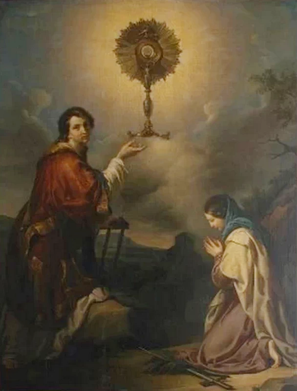 San Lorenzo e Sant'Eugenia in adorazione dell'Eucarestia - Lodi